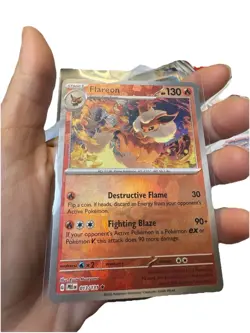 Pokemon TCG Flareon Card Prismatic Evolutions 013/131 Pokeball - Image 1