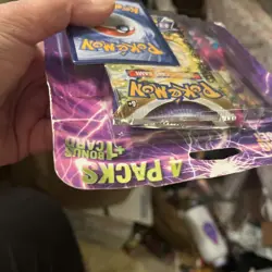 Pokemon TCG Lightning Set 4 Packs + 1 Bonus Card! Brand New/Sealed! Auction 58 - Image 2