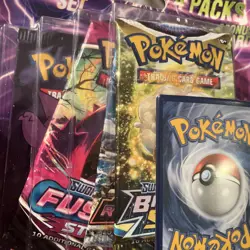 Pokemon TCG Lightning Set 4 Packs + 1 Bonus Card! Brand New/Sealed! Auction 58 - Image 3
