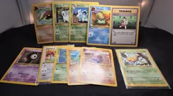 1st Edition Pokemon Card Lot WOTC Vintage Base Fossil Neo Unown Larvitar - Image 1