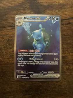 Pokemon TCG Blastoise EX Sir 200/165 Scarlet & Violet 151 Near Mint Card - Image 1