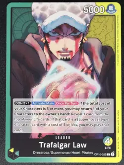 Trafalgar Law OP10-022 (L) Royal Blood One Piece Card TCG - Image 1