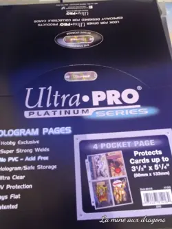 Neuf Lot 25 feuilles Ultra Pro 4 pocket protection cartes Cards Sleeves Pages - Image 2