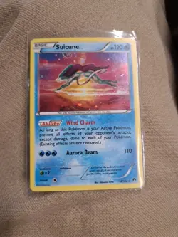 RARE SWIRL 🌀 Suicune 30/122 XY Breakpoint Cosmos HD Holo Pokemon Card - Image 1