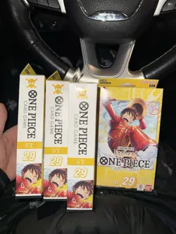 One Piece Card Game ST-29 Starter Deck Egghead ENGLISH LOT OF x4 New Sealed - Image 1