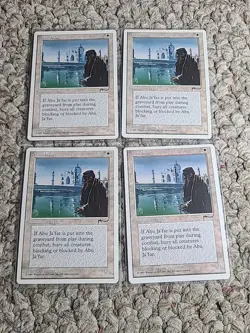 4 Card Lot Abu Jafar Magic The Gathering Chronicles MTG 1995 Wotc - Image 1