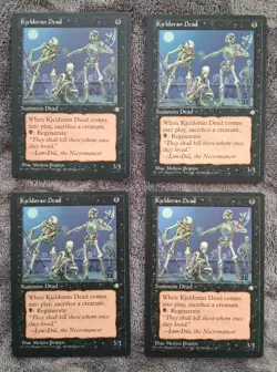 MTG Ice Age Kjeldoran Dead (x4) - LP/NM - Very nice looking vintage cards - Image 1