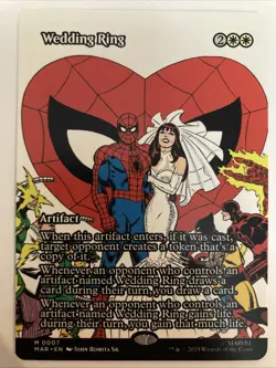 Magic The Gathering Spider-Man Wedding Ring Mythic #0007 Borderless Regular - Image 1