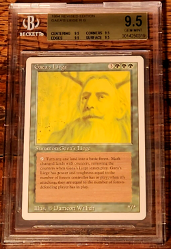 Gaeas Liege BGS 95 GEM MINT QUAD Revised 3rd Edition MTG Pop 15 G2U - Image 1
