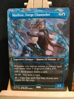 Mathise, Surge Channeler (Borderless) - Promo - Rare - NM (see pics) MTG - Image 1