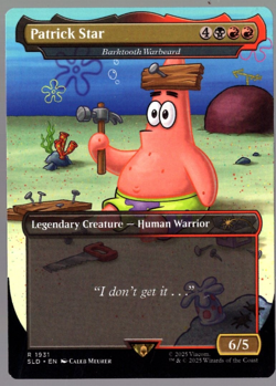 Patrick Star 1921 Borderless Non Foil Spongebob Secret Lair MTG Near Mint - Image 1