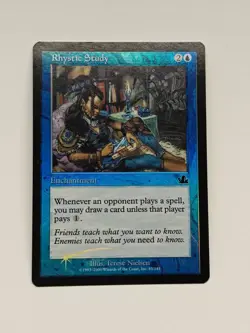 Rhystic Study - FOIL - Prophecy - LP MTG Magic (A) - Image 1