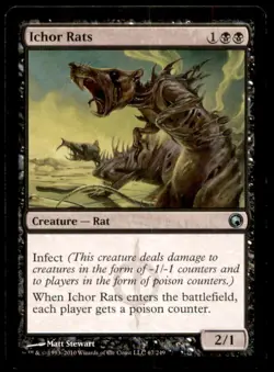 Ichor Rats LP Light Play Scars of Mirrodin MTG [7211] - Image 1