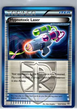 Hypnotoxic Laser 123/135 Non Holo Plasma Storm - Pokemon Card - MP - Image 1