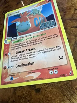 2006 Camerupt Pokemon Ex Crystal Guardians RARE HOLO LP - Image 2