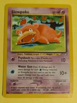 Pokemon TCG Slowpoke Neo Genesis 73/111 Regular Unlimited Common - Image 1