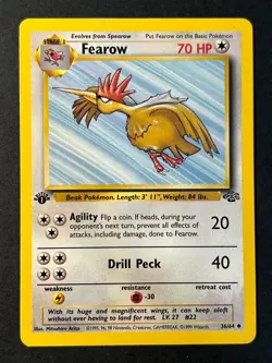Fearow 36/64 1st Edition Jungle - WOTC Pokemon Card LP - Image 1