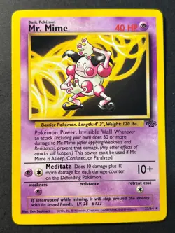 Mr. Mime 22/64 Jungle Rare - WOTC Pokemon Card Near Mint - - Image 1