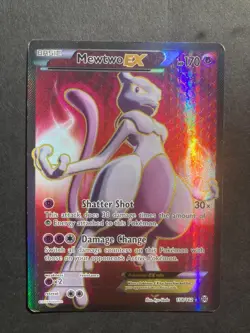 Pokemon TCG Mewtwo EX 158/162 XY Breakthrough Ultra Rare Full Art Lightly Played - Image 1