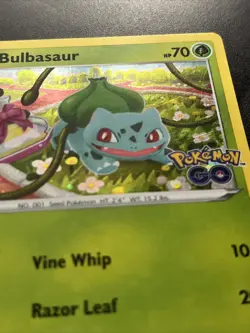 Pokemon Go - Bulbasaur - SWSH231 - Holo Rare - Black Star Promo - LP - Image 2