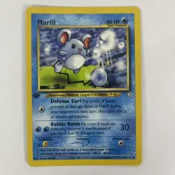 Marill Neo Genesis 1st Edition Pokemon TCG Vintage WOTC 66/111 Non-holo Common - Image 1