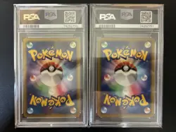 ANA Pikachu & Larvitar PSA 10 Sequential All Nippon Airways Promo Pokemon 2001 - Image 2