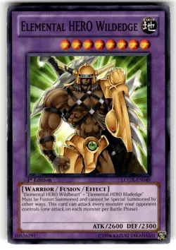 Elemental HERO Wildedge LCGX-EN049 Common 1st Edition LP - Image 1