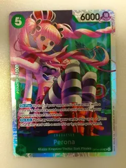 One Piece TCG Perona OP14-033 SR Super Rare THE AZURE SEA'S SEVEN ENGLISH - NM/M - Image 1