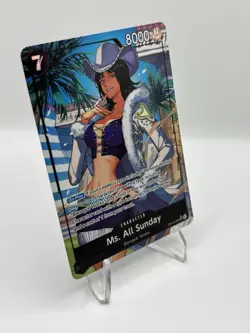 One Piece CCG Ms. All Sunday OP14-084 Alt Art SR - English - PACK FRESH MINT - Image 2