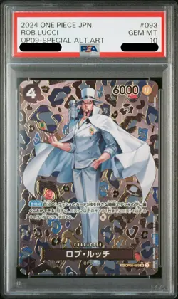 PSA 10 Rob Lucci Emperors in the New World OP09-093 Alt Art One Piece Japanese - Image 1