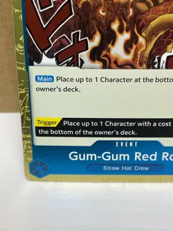 Gum-Gum Red Roc OP04-056Rare Foil NM One Piece Kingdoms of Intrigue - Image 5