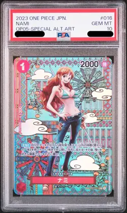 PSA 10 Nami Awakening of the New Era OP05-016 Special Alt Art One Piece Japanese - Image 1