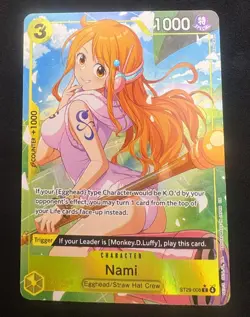 One Piece Starter Deck 29 Egghead NAMI Alt Art ST29-008 C ENG NM Pack Fresh - Image 1