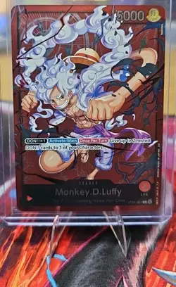 One Piece CCG Monkey.D.Luffy L ST21-001. Near Mint. - Image 1