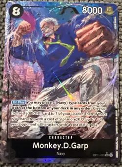Monkey.D.Garp One Piece A Fist of Divine Speed OP11-095 Alt Art Super Rare - Image 1