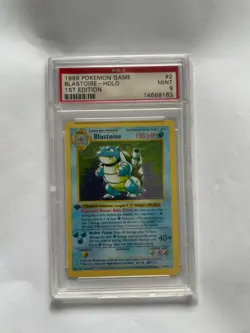 1999 1st edition shadowless base set blastoise PSA 9 MINT HOLO - Image 1