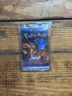 Pokemon 1st Edition Shadowless Base Set SEALED Booster Pack (Charizard Art) - Image 4