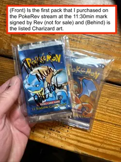 Pokemon 1st Edition Shadowless Base Set SEALED Booster Pack (Charizard Art) - Image 5