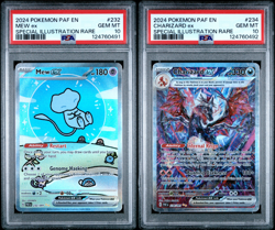 Paldean Fates SEQUENTIAL Set ~ PSA 10 Mew ex 232/091 & Charizard ex 234/091 SIR - Image 1