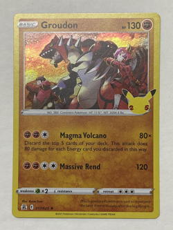 Pokemon TCG Groudon Celebrations 017/025 Holo Rare Pokemon Card - Image 1