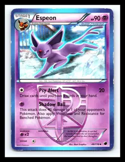 💥 Espeon (Team Plasma) 48/116 Non Holo Plasma Freeze - Pokemon Card -2013 - Image 1