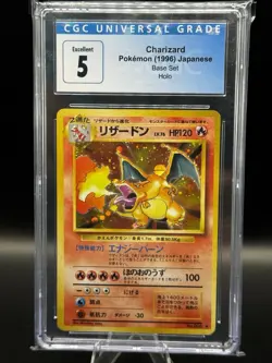 1999 TCG Pokemon Charizard Base Set Holo Rare Card No.006 Japanese Edition - Image 1