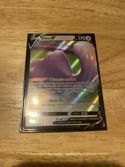 Ditto V 050/072 ULTRA RARE Shining Fates Pokemon Card Near Mint - Image 1