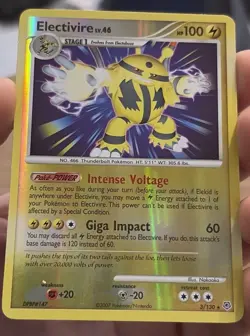 Pokemon TCG Electivire Reverse Holo Rare Card 3/130 Diamond & Pearl - Image 3