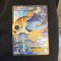 Pokemon Blastoise EX 142/146 Ultra Rare Full Art Holo XY English TCG Card - Image 1