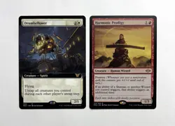 MTG MAGIC THE GATHERING 2 CARD HARMONIC PRODIGY & DRUMBELLOWER MINT GOLD ♨ - Image 1