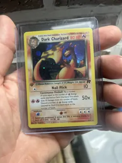 DARK CHARIZARD Pokemon Card - WOTC - 1st Edition - Team Rocket - 4/82 - HOLO NM - Image 1