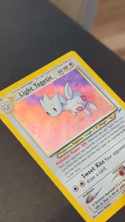 LIGHT TOGETIC 15/105 HOLO - Pokemon Card Neo Destiny 2000 Vintage MP - Image 2