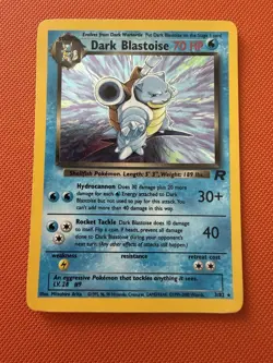 Pokemon TCG Dark Blastoise Holo Rare Card 3/82 Great Condition - Image 1