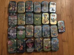 Empty Pokemon Mini Tin Lot 25 Piece No Cards Charizard Pikachu charmander - Image 1